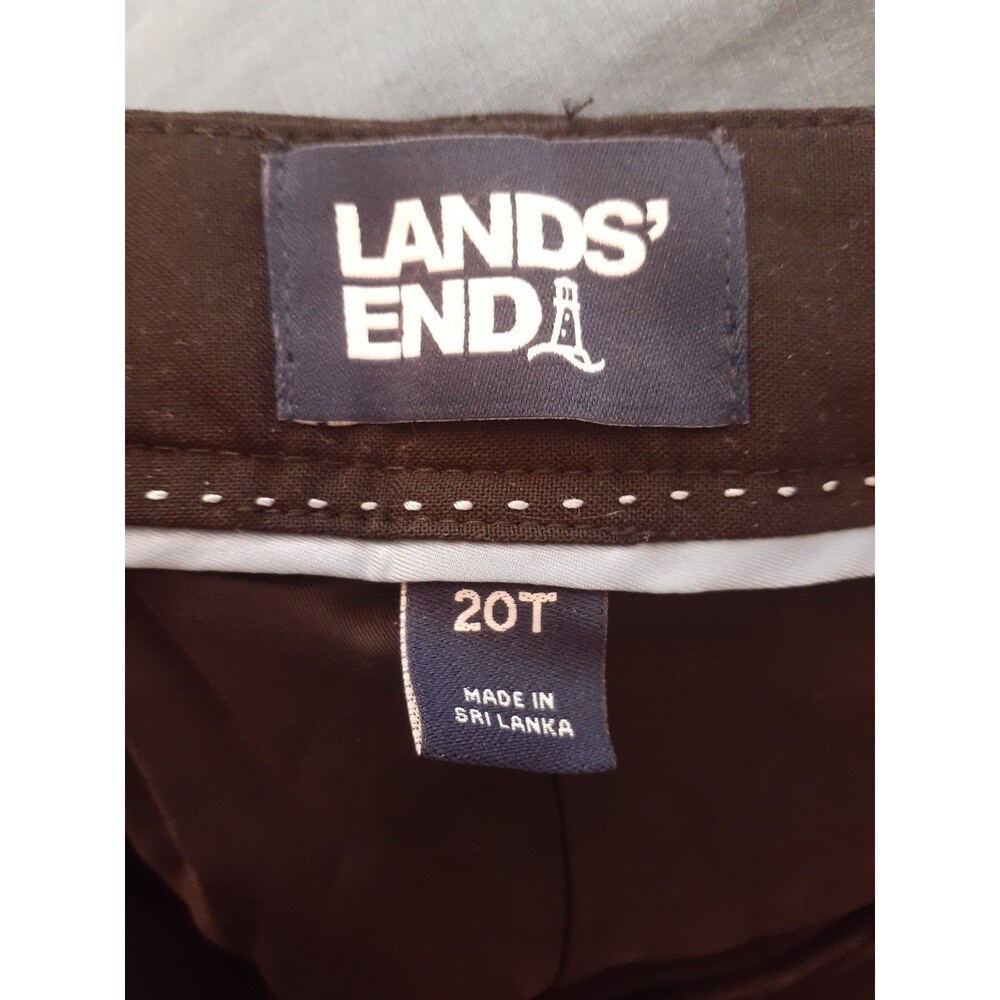 Lands End 20 Tall Women's Dress Pants  Black Wool Blend New $95 Retail - Picture 7 of 8